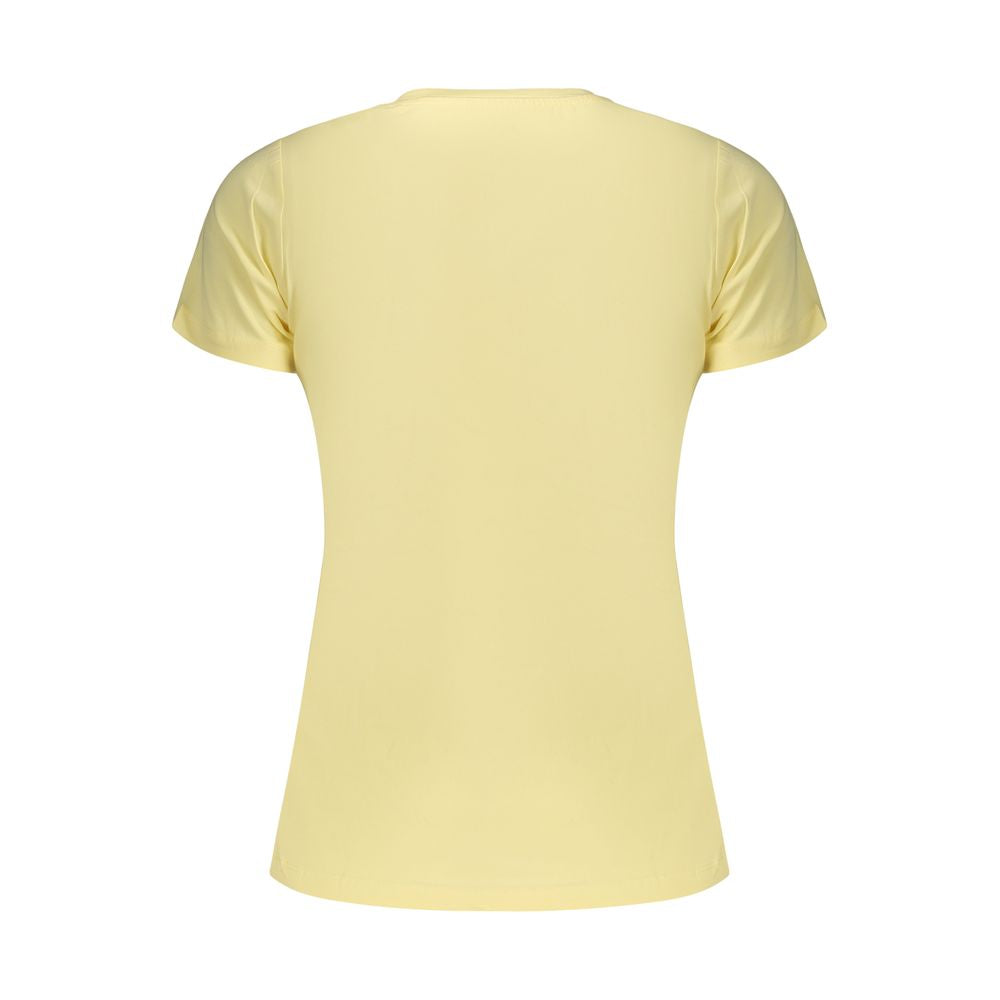 Pepe Jeans Gelbes Baumwoll-T-Shirt für Damen