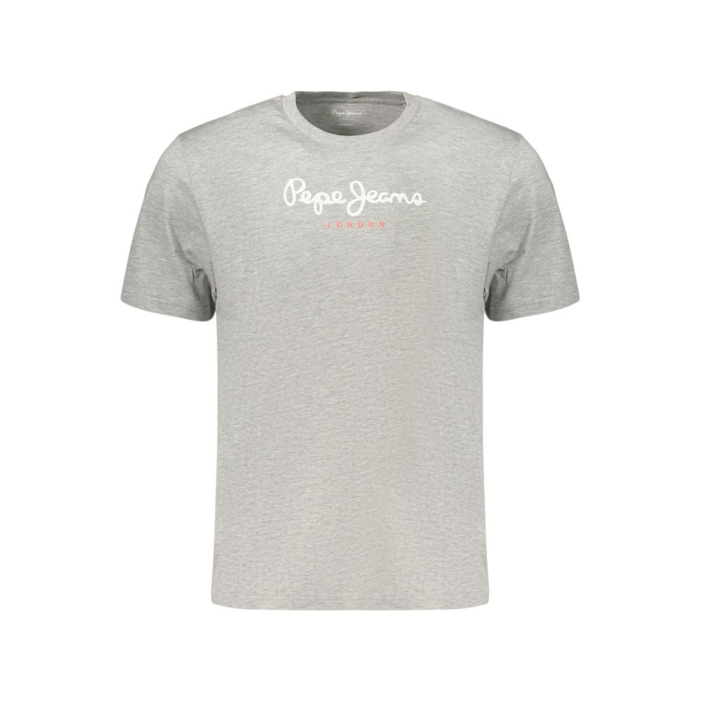 Pepe Jeans Graues Baumwoll-T-Shirt für Herren