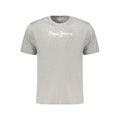 Pepe Jeans Graues Baumwoll-T-Shirt für Herren