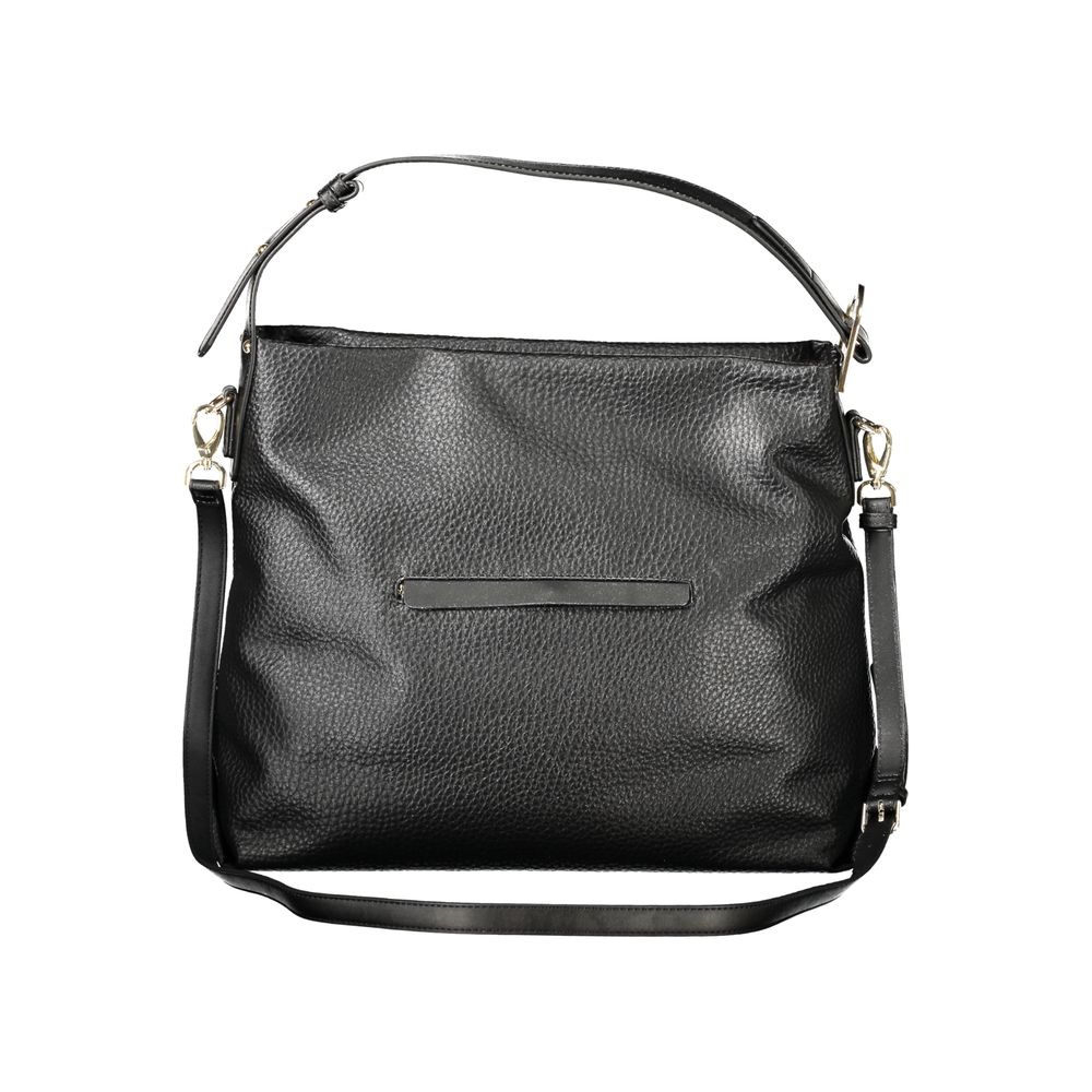 Mario Valentino Nero Polyurethane Damenhandtasche