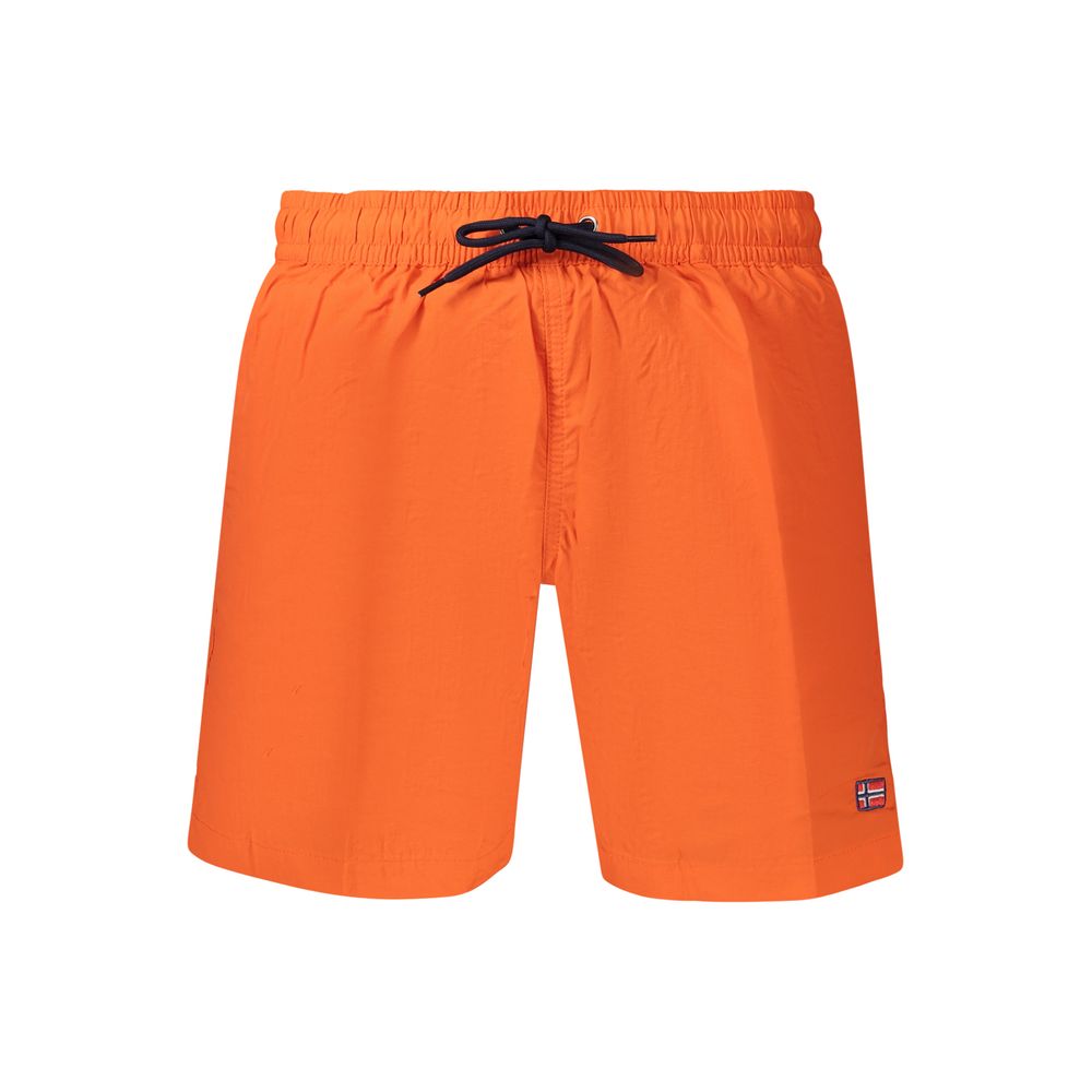 Norway 1963 Orange Polyamid Herren-Boxershorts