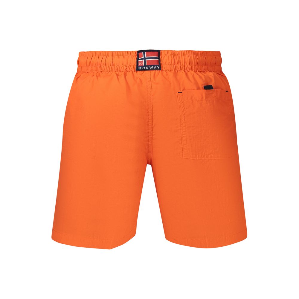Norway 1963 Orange Polyamid Herren-Boxershorts