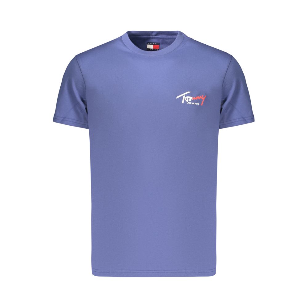 Tommy Hilfiger Blaues Baumwoll-T-Shirt für Herren