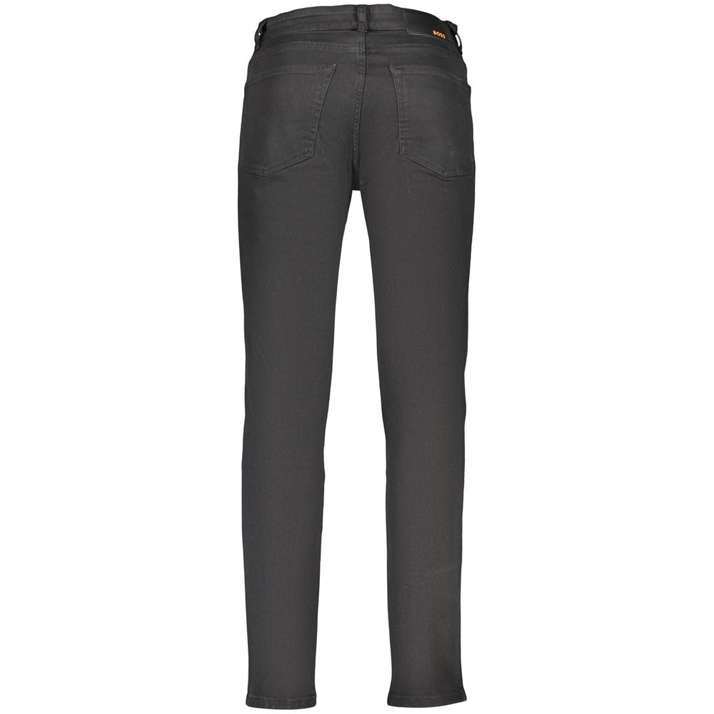 Hugo Boss Schwarze Herrenjeans aus Baumwolle