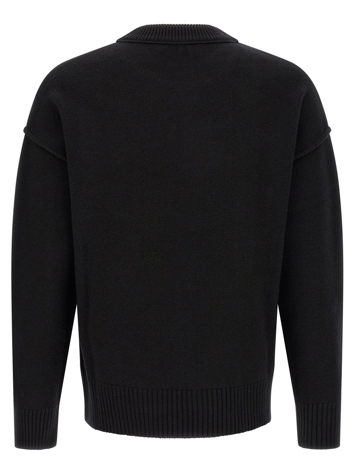 Ami Paris Schwarzer Wollcardigan