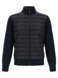 Canada Goose Schwarze Wolljacke in voller Länge