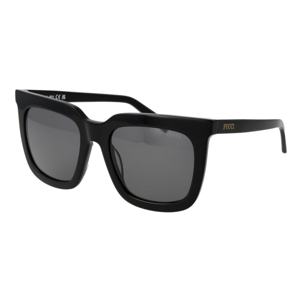 Emilio Pucci Schwarze Sonnenbrille aus Acetat