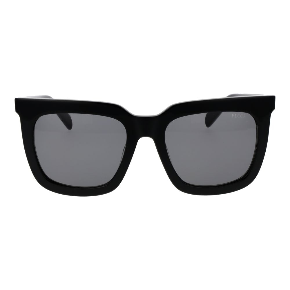 Emilio Pucci Schwarze Sonnenbrille aus Acetat