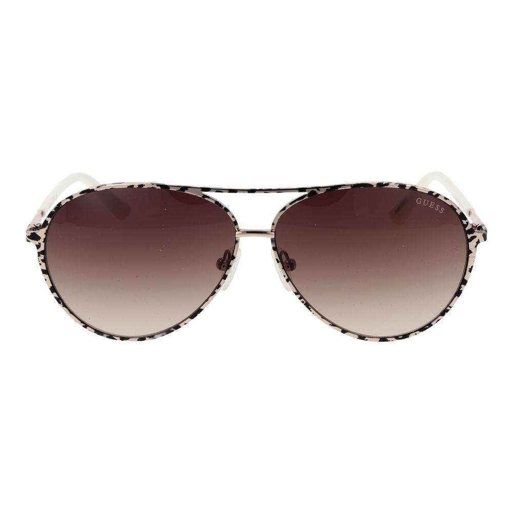 Guess Beige Metal Sunglasses