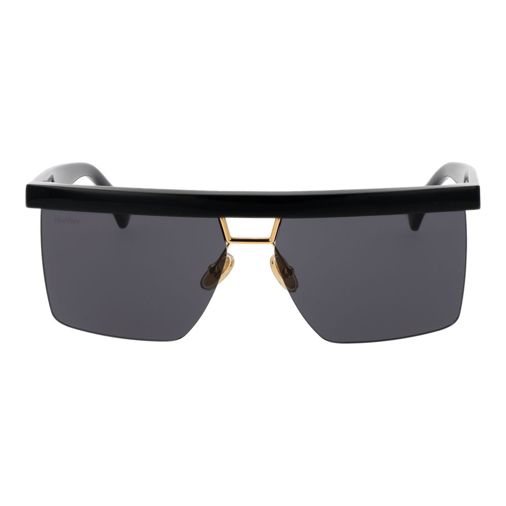 Max Mara Sonnenbrille aus schwarzem Edelstahl