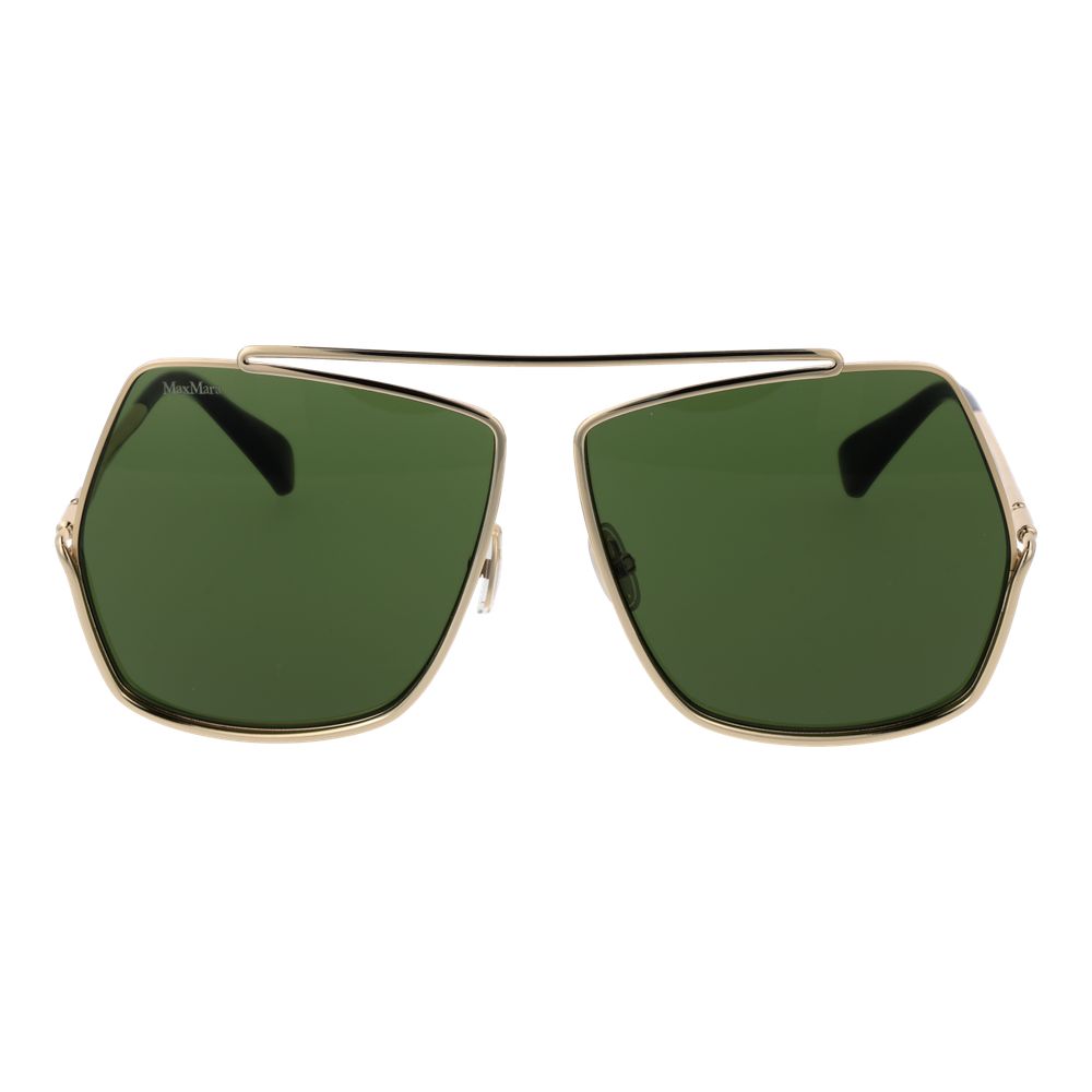Max Mara Sonnenbrille aus Goldmetall