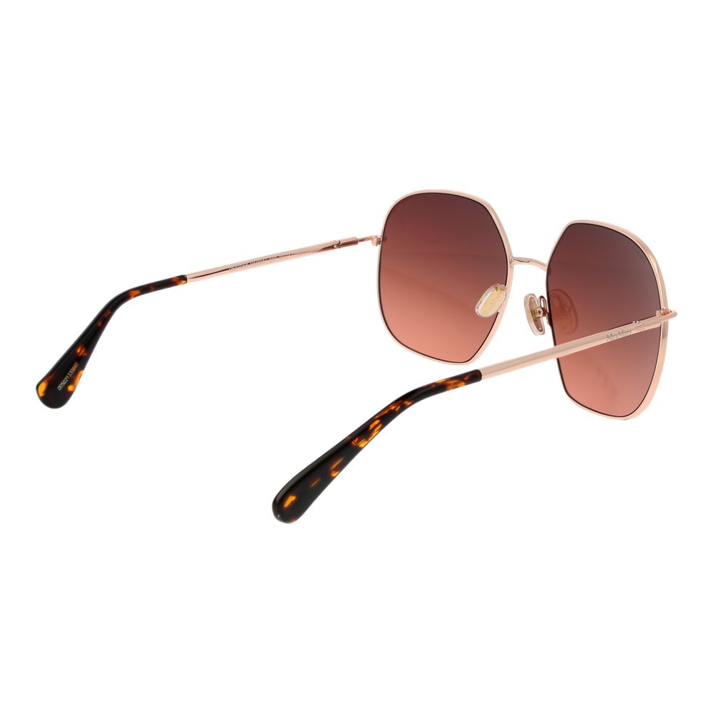Max Mara Sonnenbrille aus Roségold-Metall