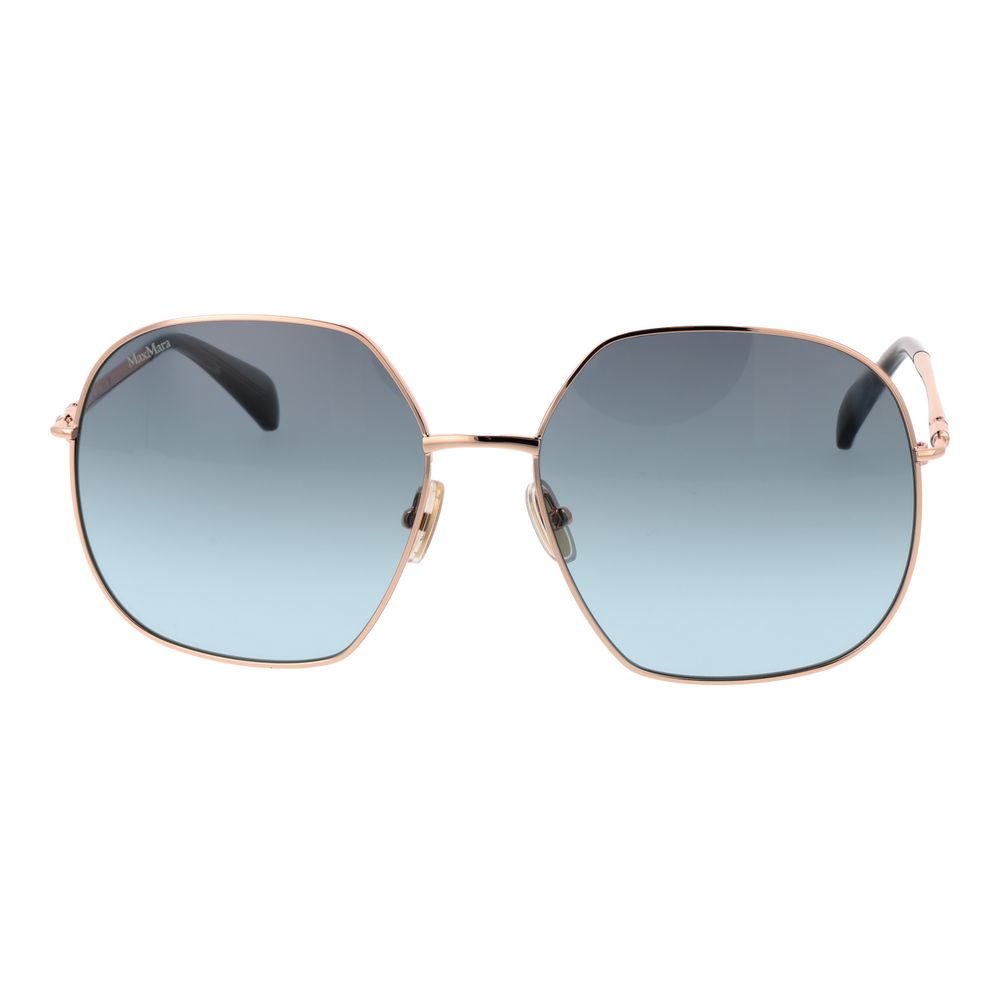 Max Mara Sonnenbrille aus Roségold-Metall
