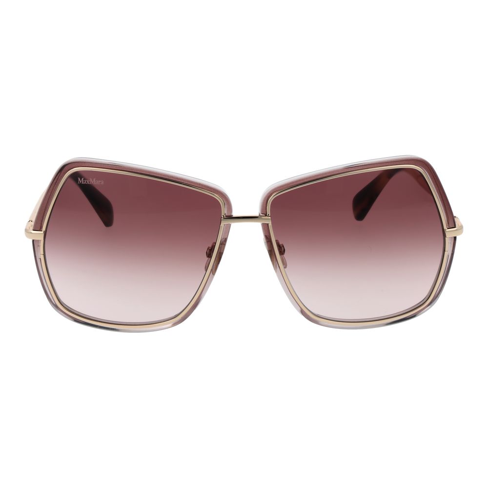 Max Mara Sonnenbrille aus Goldmetall