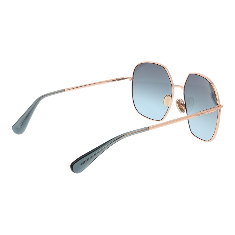 Max Mara Sonnenbrille aus Roségold-Metall
