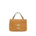 Zanellato Beige Wildleder Schultertasche