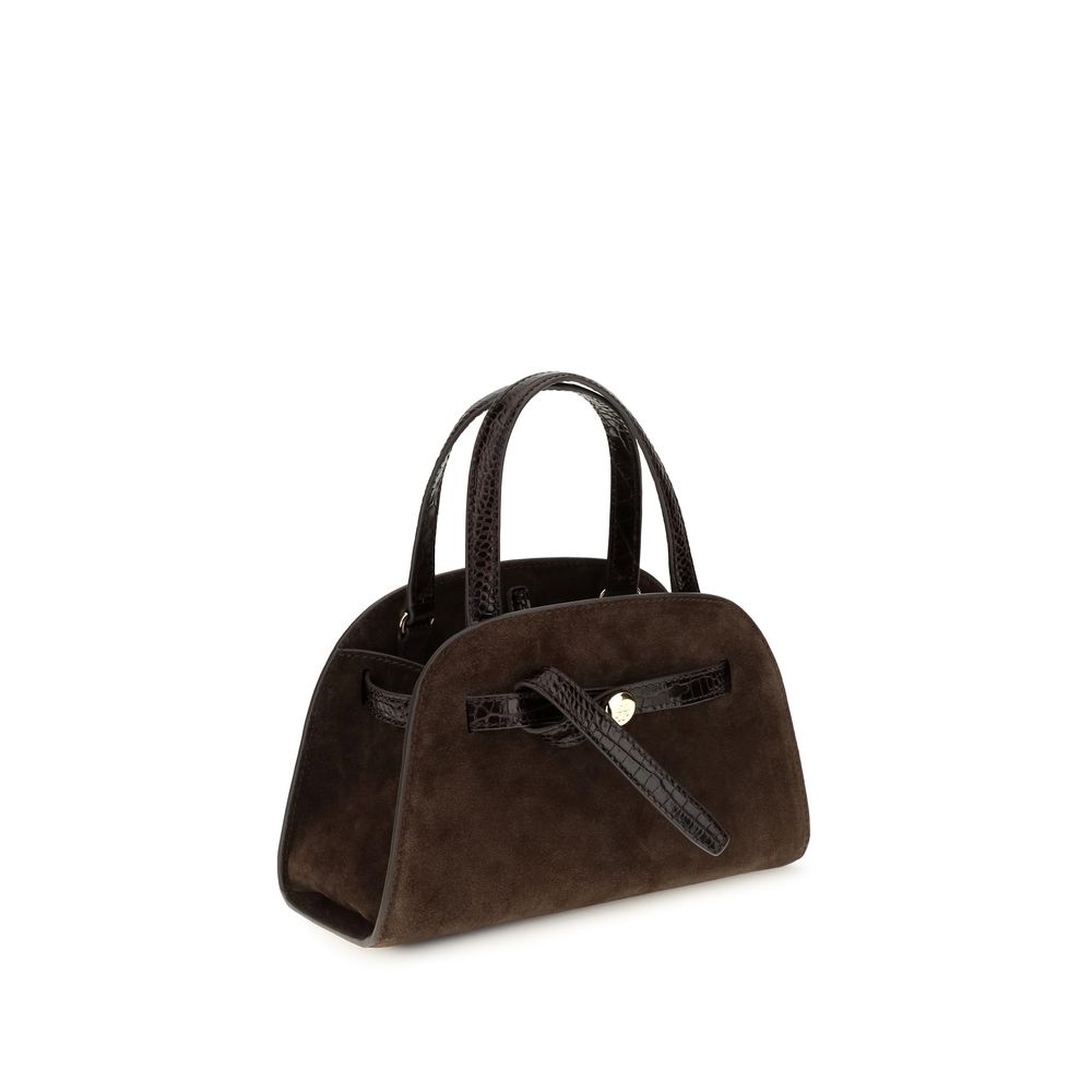 Tory Burch Braune Kalbsleder-Tasche Bos Taurus