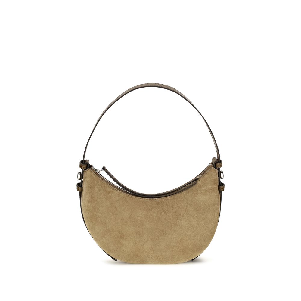 Tory Burch Beige Wildleder Schultertasche