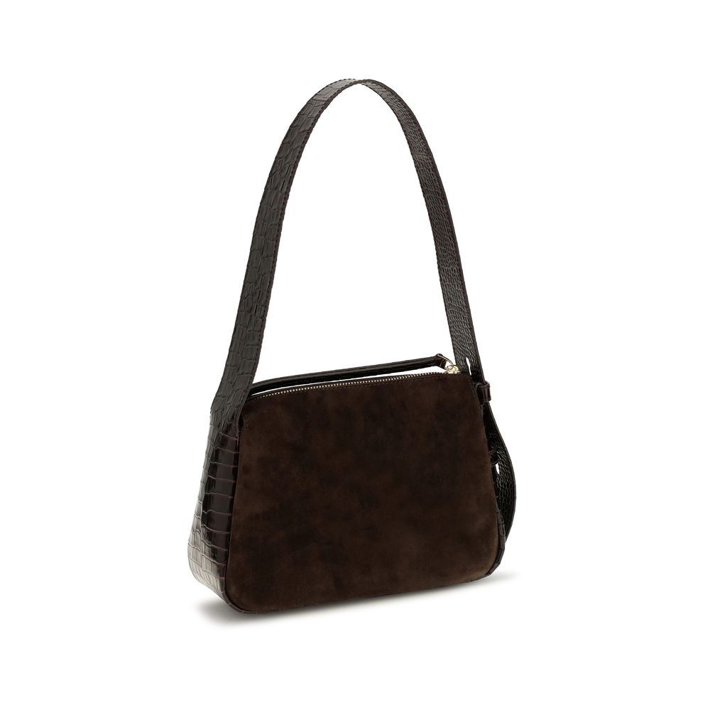 Tory Burch Braune Kalbsleder-Tasche Bos Taurus