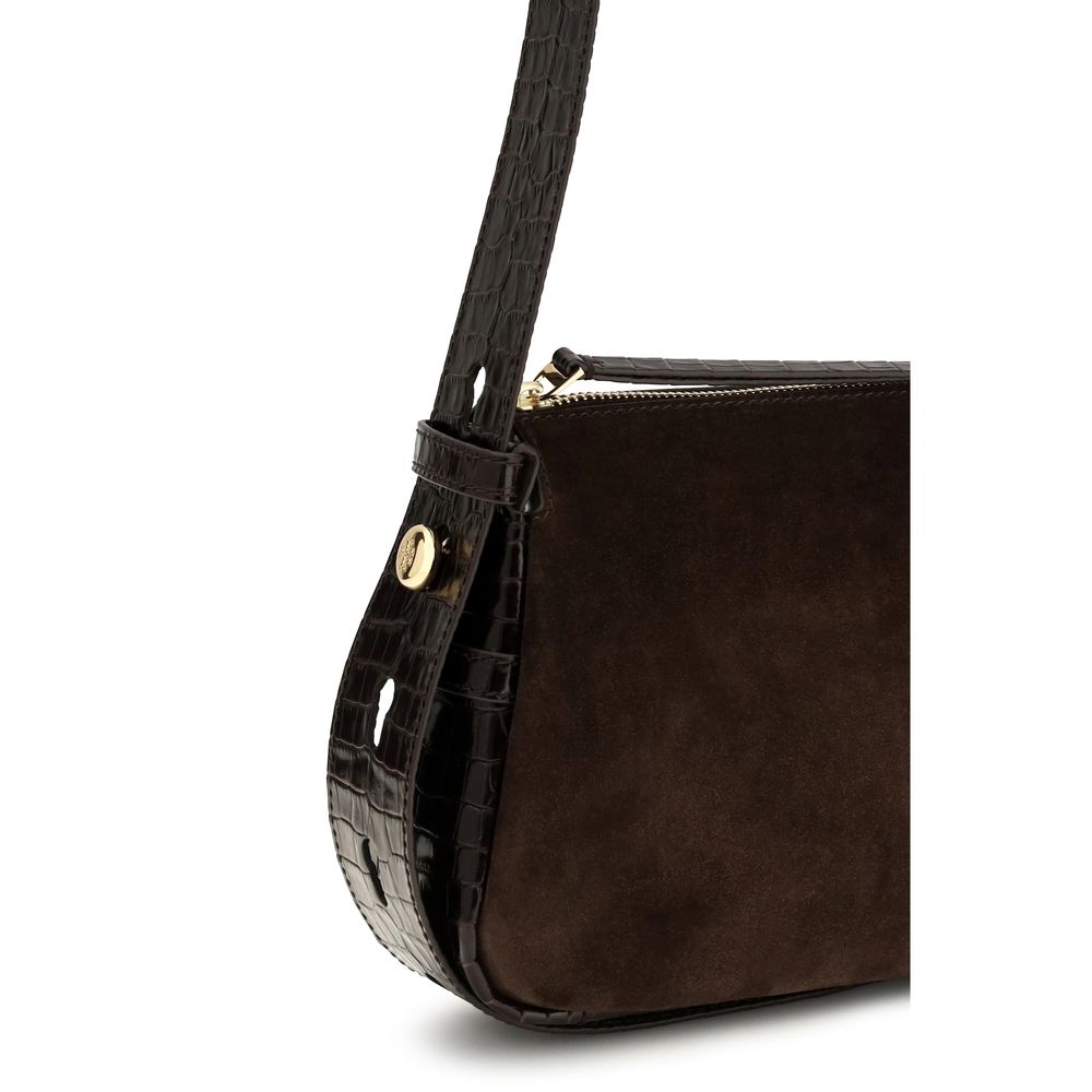 Tory Burch Braune Kalbsleder-Tasche Bos Taurus