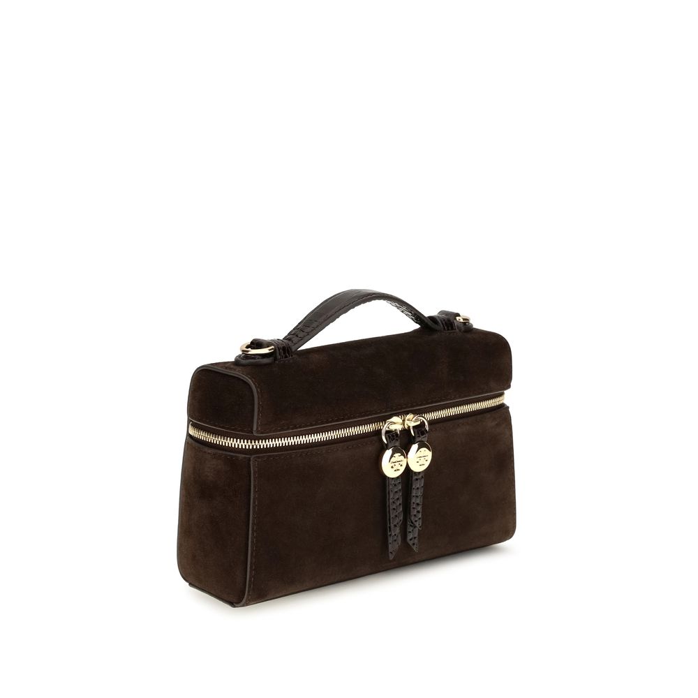 Tory Burch Braune Kalbsleder-Tasche Bos Taurus