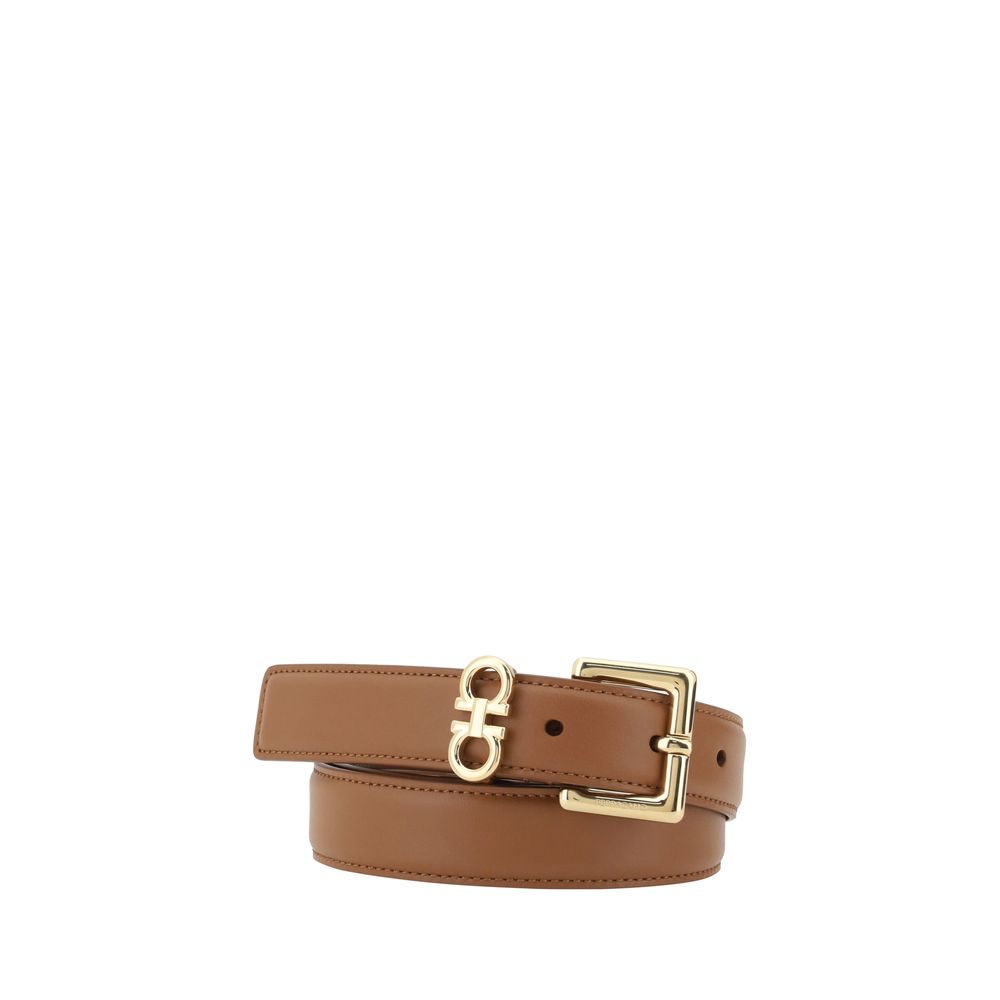 Ferragamo Brauner Kalbsleder Bos Taurus Regular Gürtel