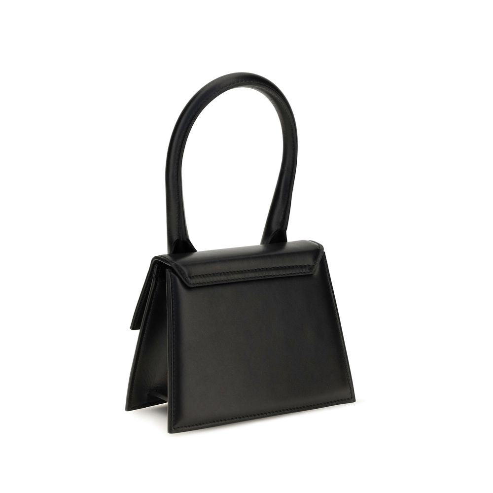 Jacquemus Schwarze Kalbsleder Bos Taurus Handtasche