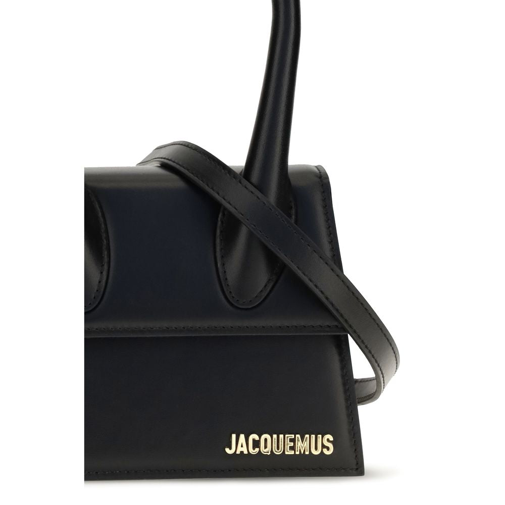 Jacquemus Schwarze Kalbsleder Bos Taurus Handtasche