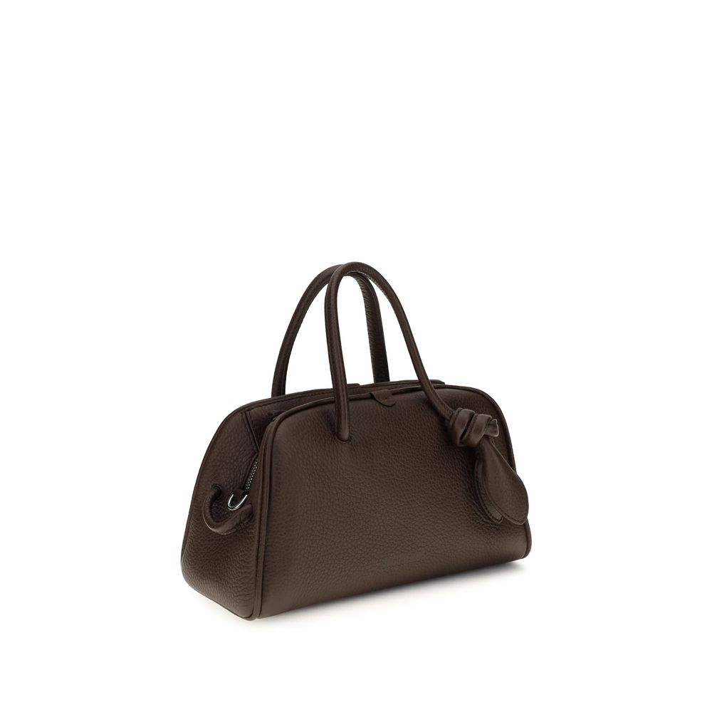 Jacquemus Braune Kalbsleder Bos Taurus Handtasche