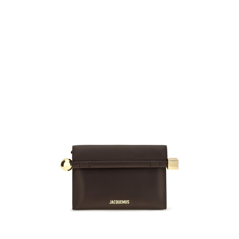 Jacquemus Braune Lammleder Ovis Aries Aries Clutch Bag
