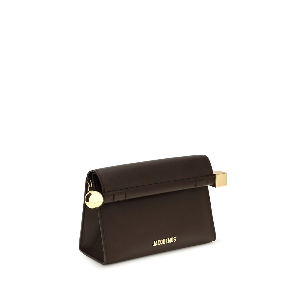 Jacquemus Braune Lammleder Ovis Aries Aries Clutch Bag