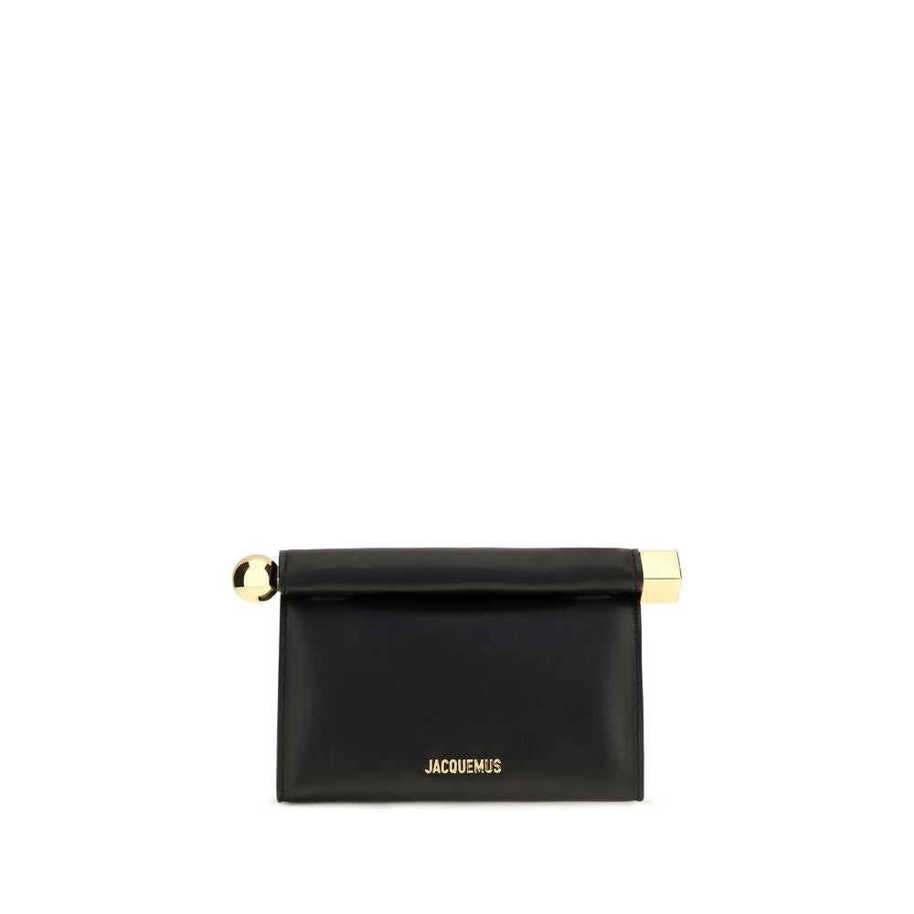 Jacquemus Schwarze Kalbsleder Bos Taurus Clutch Bag