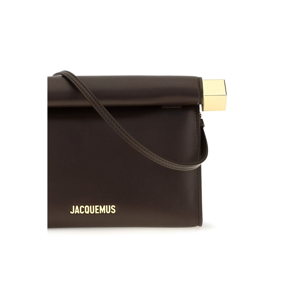 Jacquemus Braune Lammleder Ovis Aries Aries Clutch Bag
