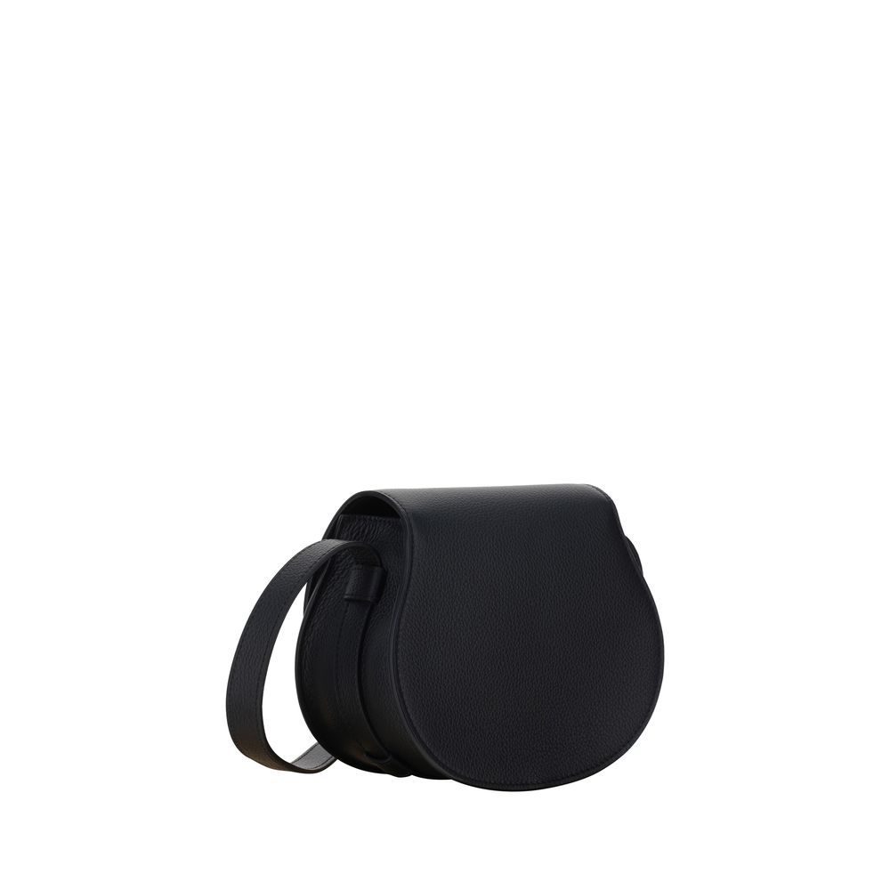 Chloé Schwarze Bos Taurus Kalbsleder Schultertasche