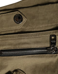 Dolce & Gabbana Grüne Baumwoll-Hotpants mit mittlerem Bund