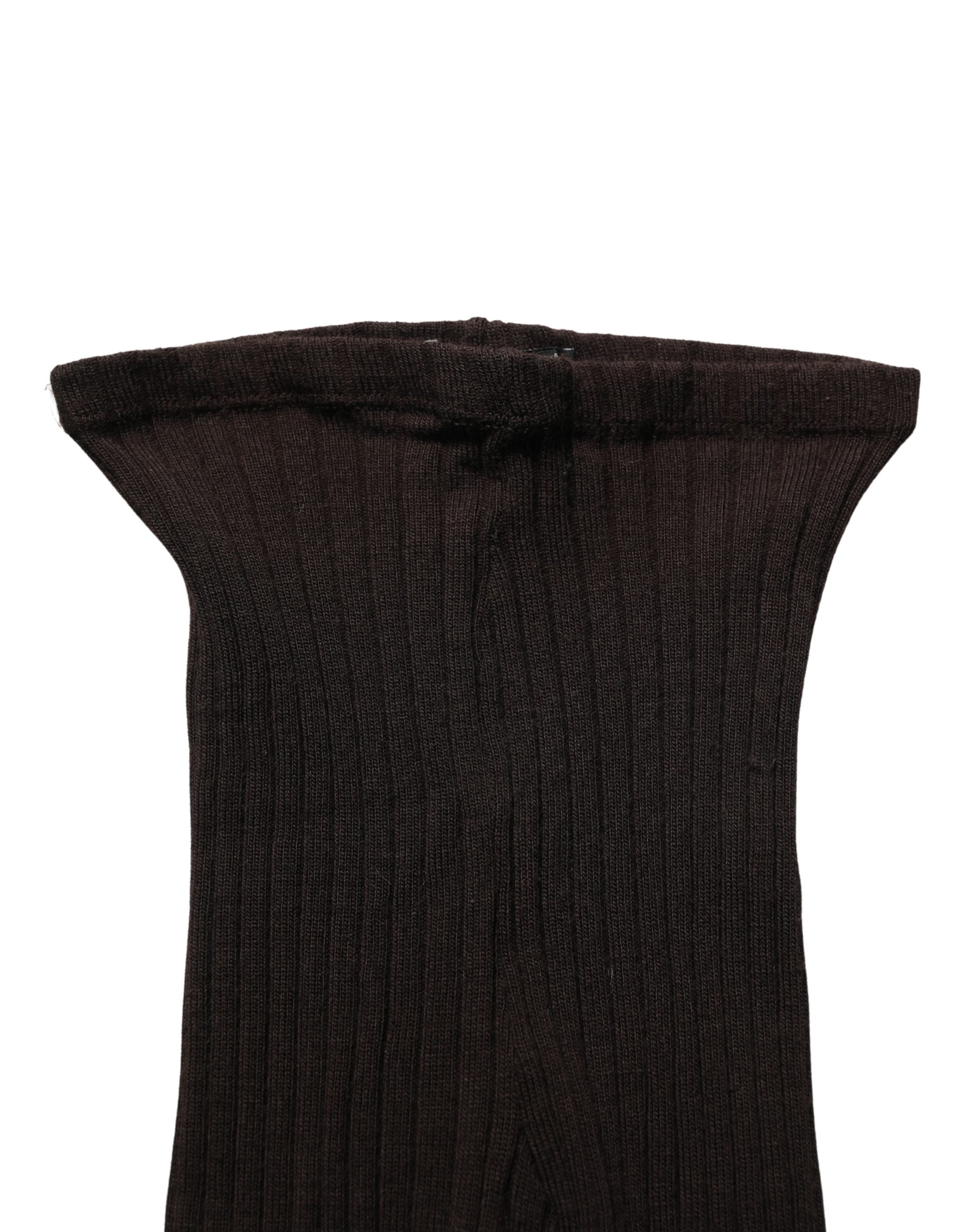 Dolce & Gabbana Schwarze Wollstrumpfhose One Size Socken