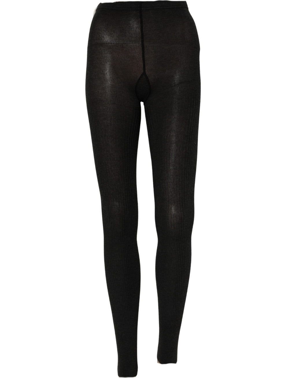 Dolce & Gabbana Graue Baumwollstrumpfhose Socken