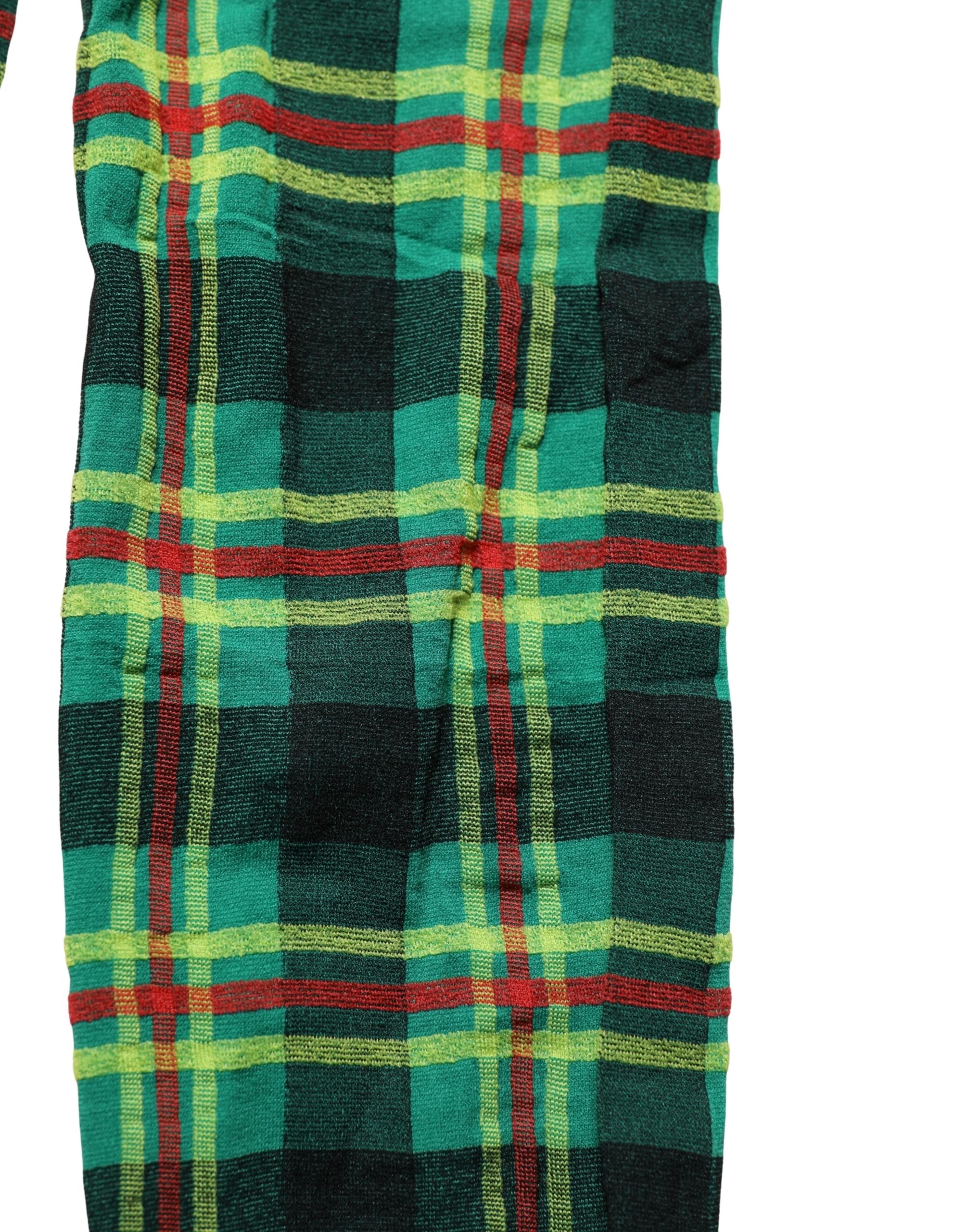 Dolce & Gabbana Mehrfarbige Karomuster-Strumpfhose