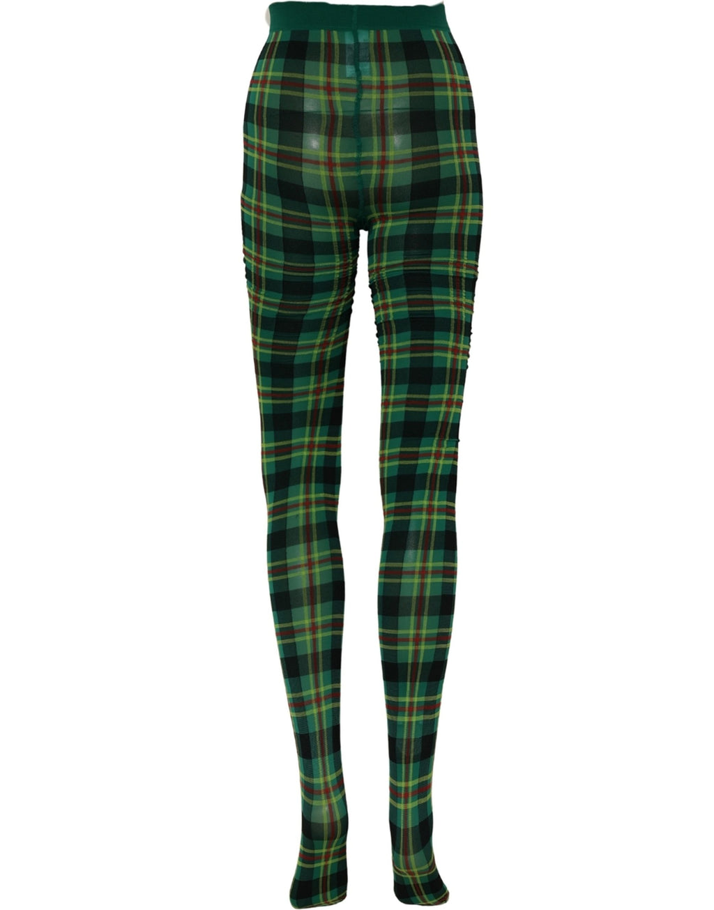 Dolce & Gabbana Mehrfarbige Karomuster-Strumpfhose