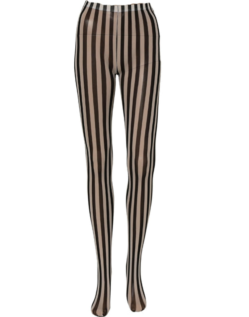 Dolce & Gabbana Strumpfhose mit Schwarz-Weißen Streifen