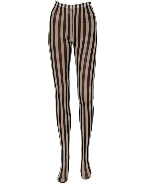 Dolce & Gabbana Strumpfhose mit Schwarz-Weißen Streifen