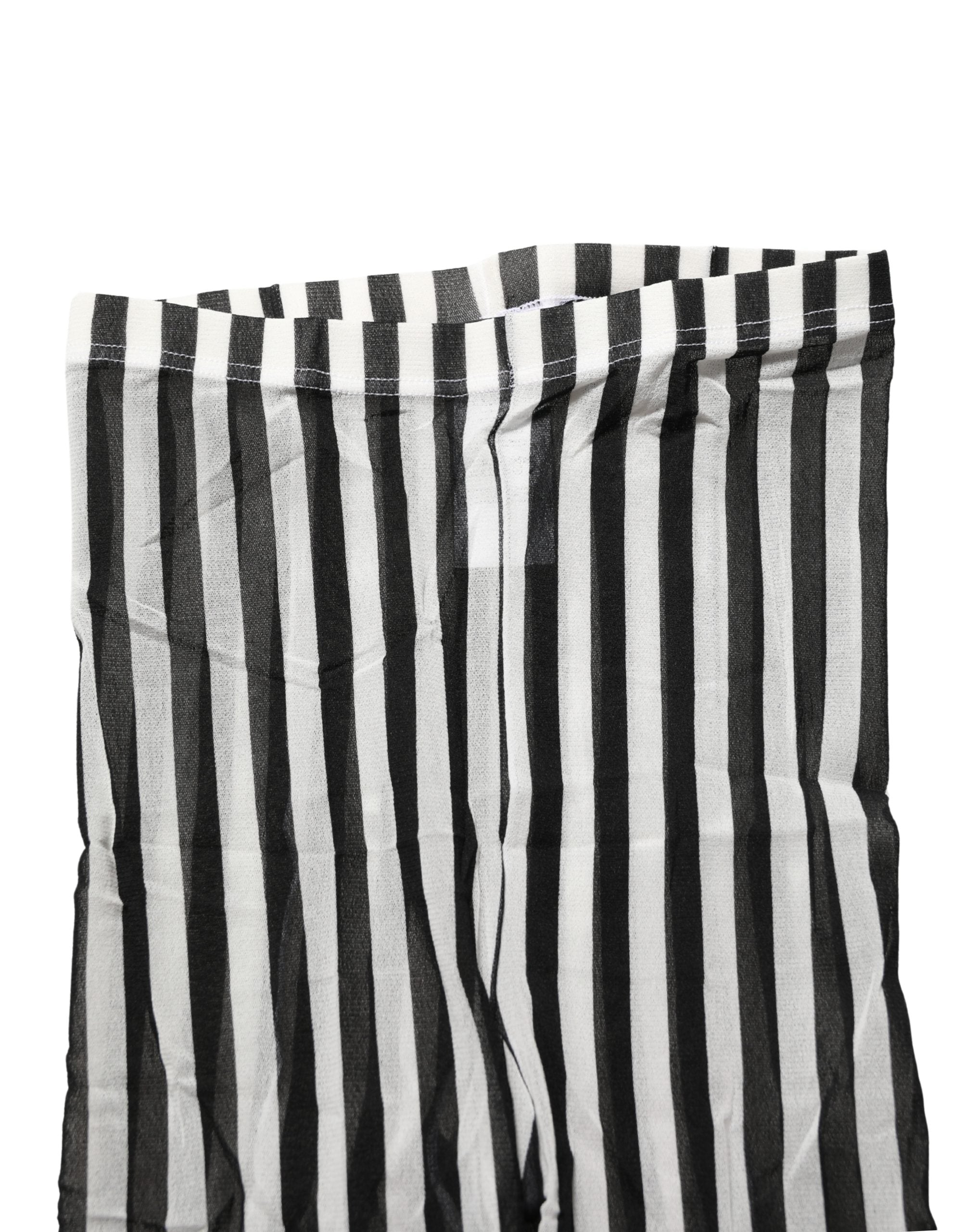 Dolce & Gabbana Strumpfhose mit Schwarz-Weißen Streifen