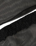 Dolce & Gabbana Schwarze Kniestrumpf-Socken aus Nylon-Mesh