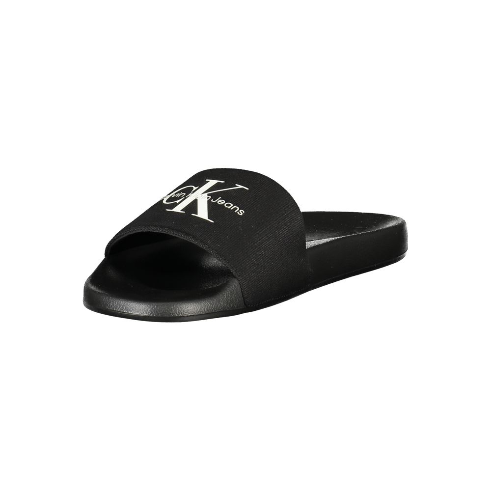 Calvin Klein Schwarze Herren-Slipper aus Polyester