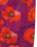 Dolce & Gabbana Lila Nylon-Strumpfhose mit Blumenprint