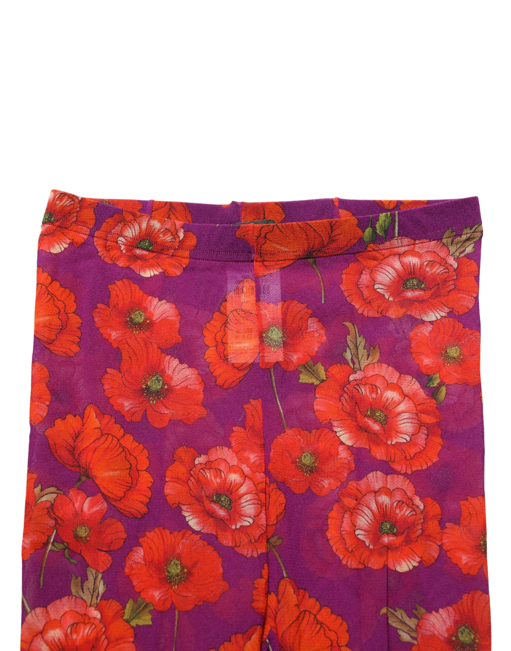 Dolce & Gabbana Lila Nylon-Strumpfhose mit Blumenprint