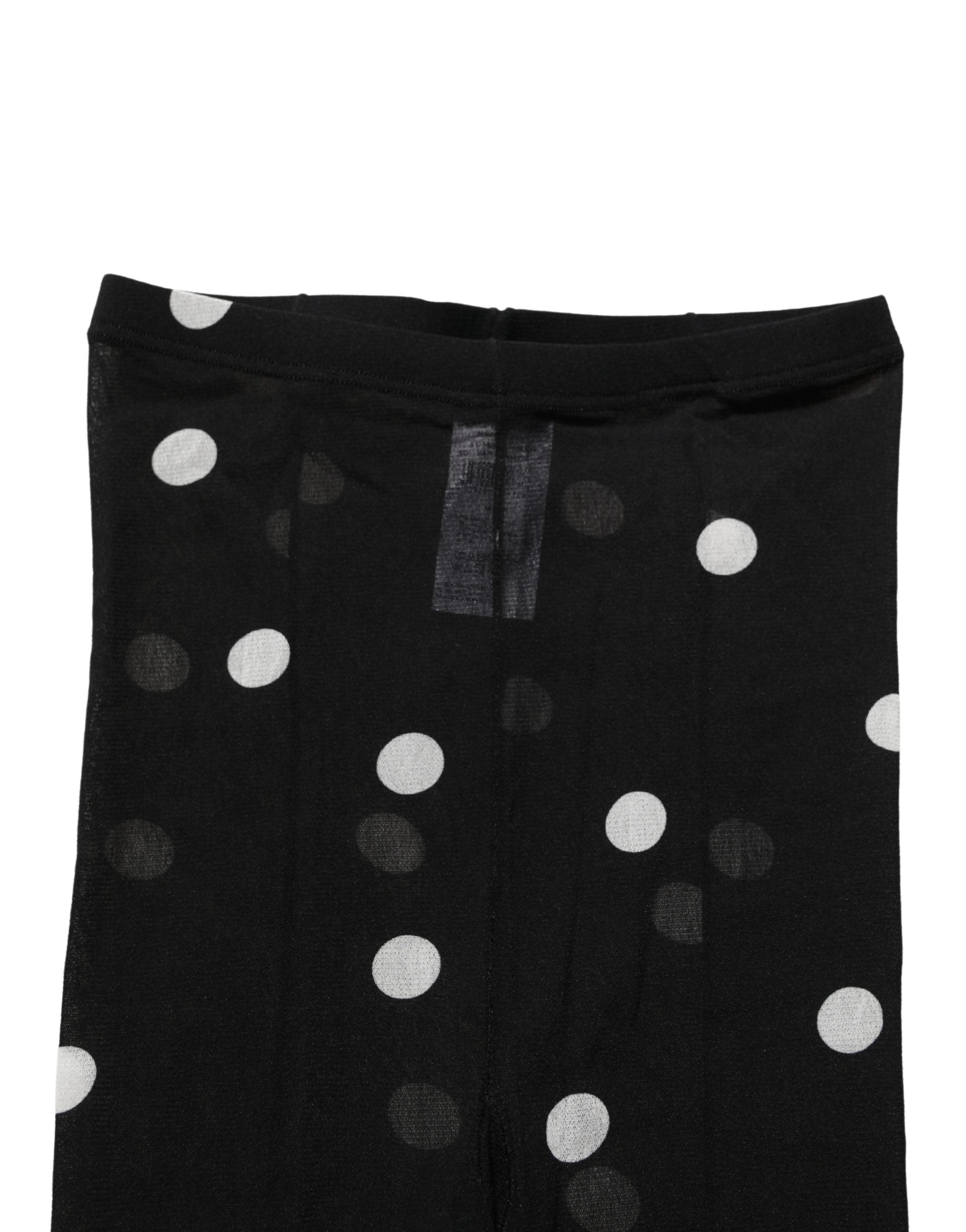 Dolce & Gabbana Schwarze Polka Dot Strumpfhose Socken Strumpfhose