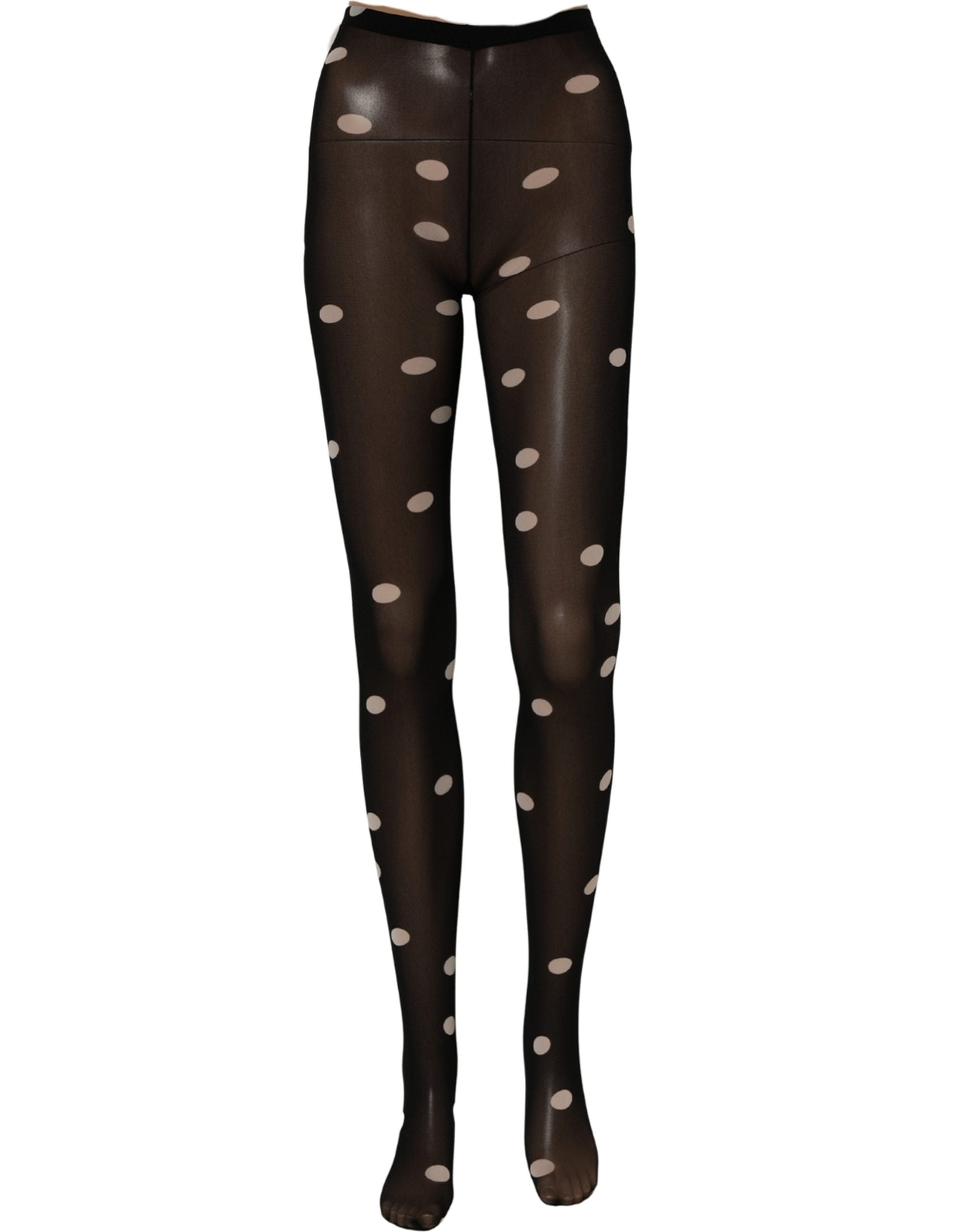 Dolce & Gabbana Schwarze Polka Dot Strumpfhose Socken Strumpfhose