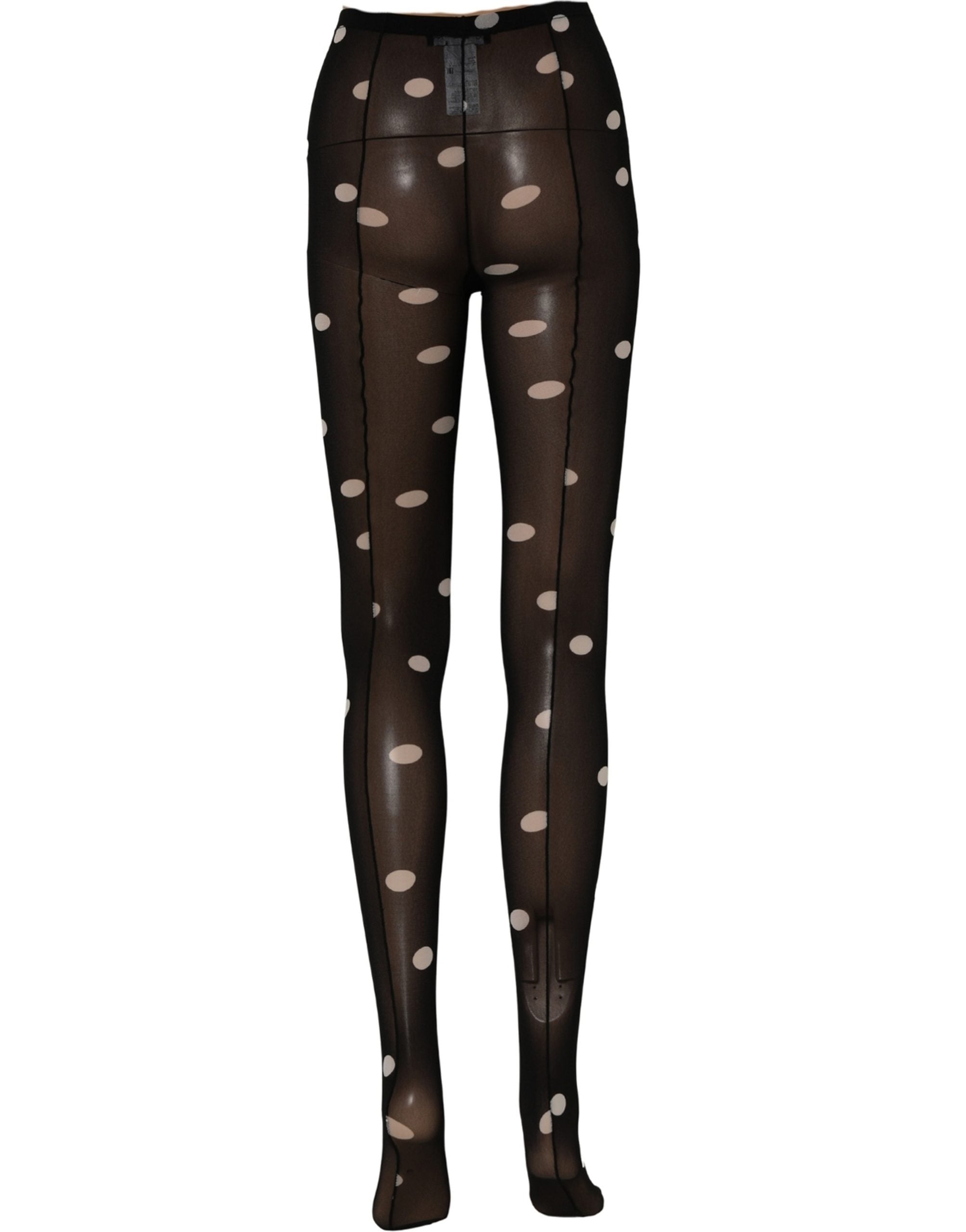 Dolce & Gabbana Schwarze Polka Dot Strumpfhose Socken Strumpfhose