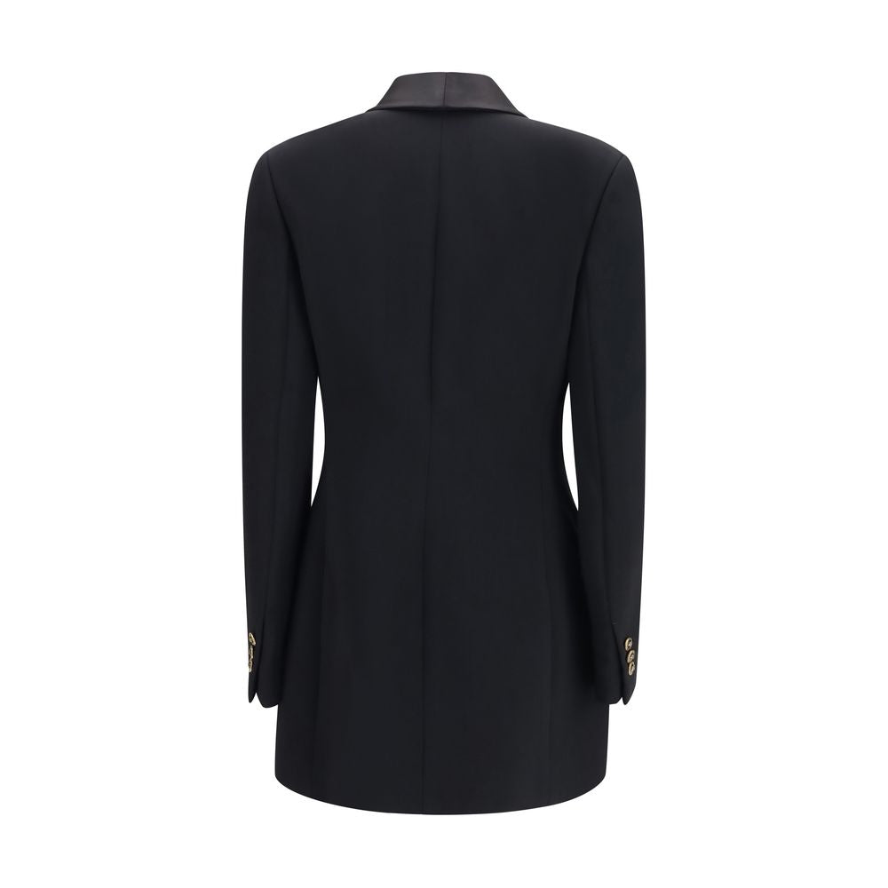 Versace Schwarzer Oves Aries Wollblazer